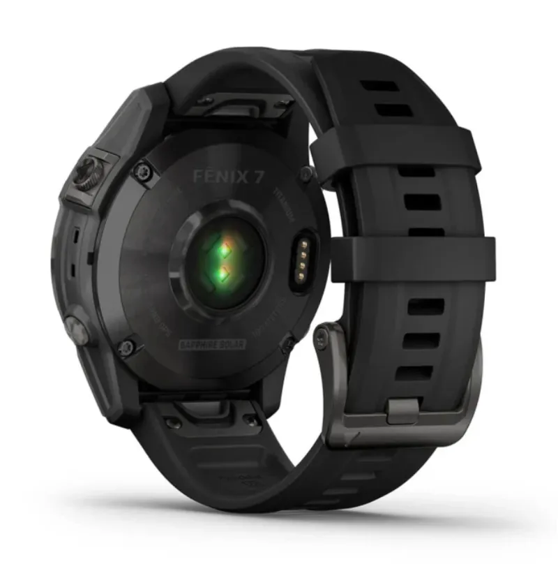 Garmin Fenix 7 Sapphire Solar Carbon Grey DLC Titanium with Black Band-6
